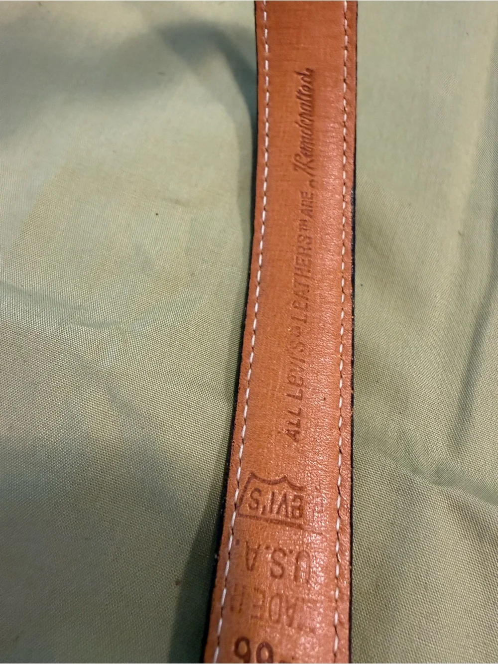 Levi’s country western casual leather belt set of 2 brown & blue gray